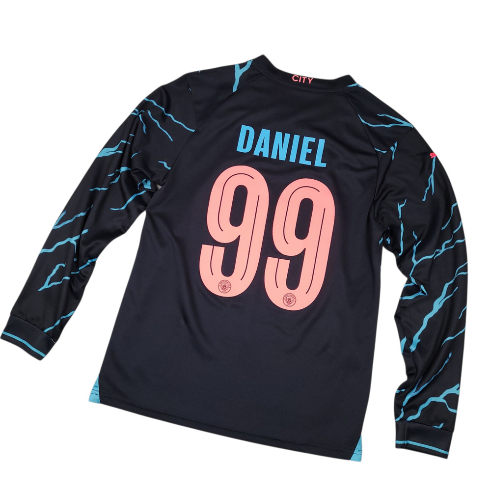 Puma Men's Manchester City Jersey Daniel #99 Medium Long Sleeve Ultraweave Blue